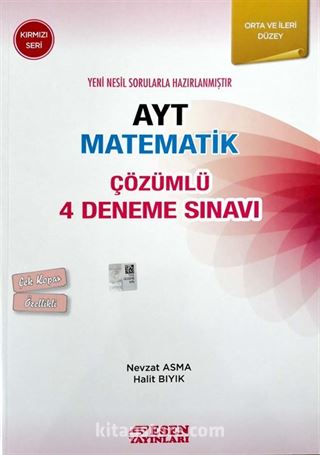 AYT Matematik Çözümlü 4 Deneme Orta Ve İleri Düzey