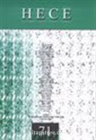 Sayı:71 Kasım 2002-Hece Aylık Edebiyat Dergisi
