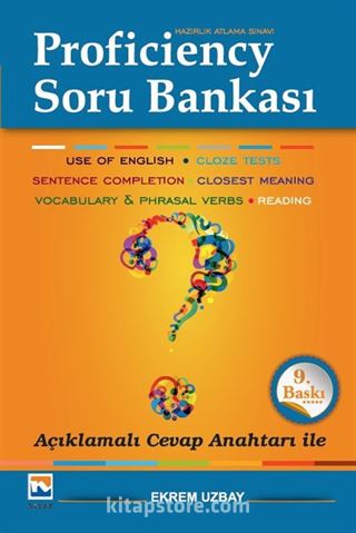 Proficiency Hazırlık Atlama Sınavı Soru Bankası Açıklamalı Cevap Anahtarı ile