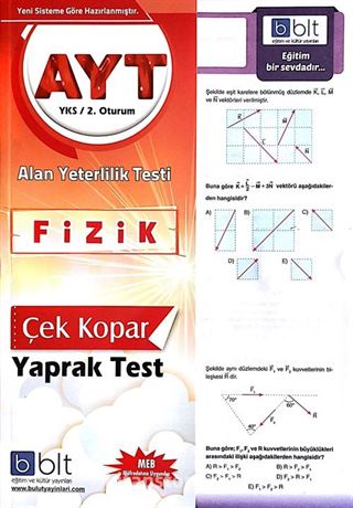 AYT Fizik Çek Kopar Yaprak Test
