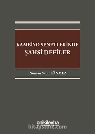 Kambiyo Senetlerinde Şahsi Defiler