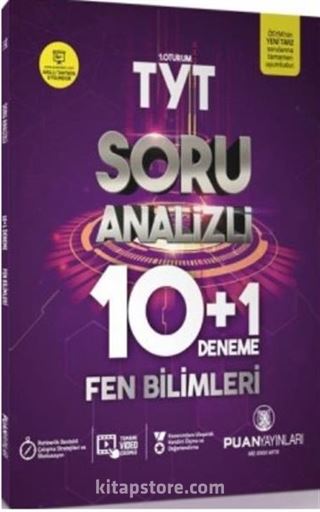 TYT Fen Bilimleri Soru Analizli 10+1 Deneme
