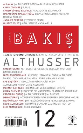 Teorik Bakış 4 Aylık Toplumbilim Dergisi Sayı:12 Aralık 2018