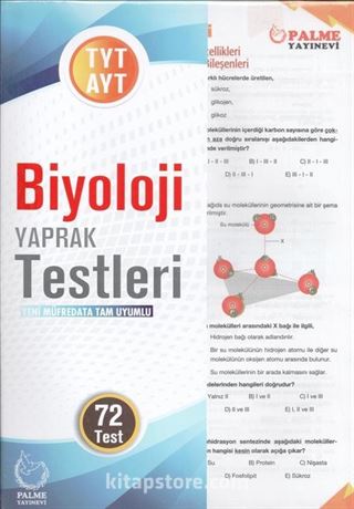 TYT AYT Biyoloji Yaprak Test