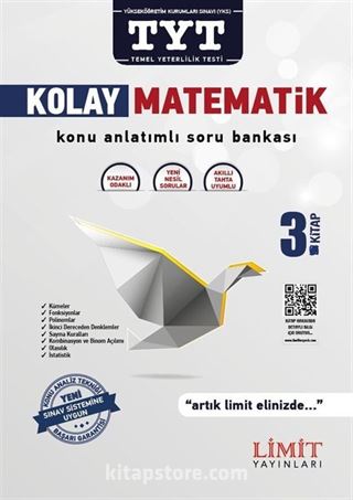 TYT Kolay Matematik Konu Anlatımlı Soru Bankası 3.Kitap