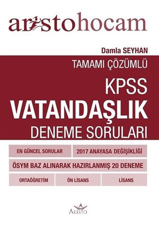 Aristo Hocam KPSS Vatandaşlık Deneme Soruları