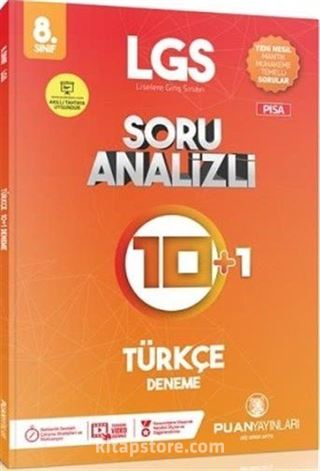 LGS Türkçe Soru Analizli 10+1 Deneme