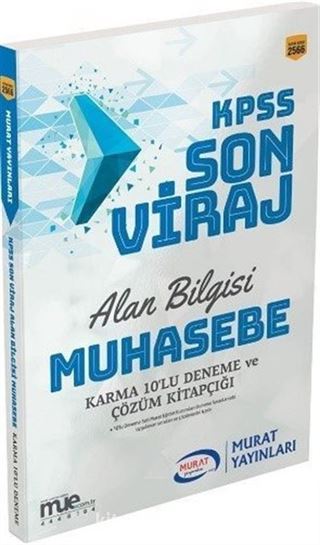 KPSS Alan Bilgisi Muhasebe Son Viraj Karma 10'lu Deneme Seti ve Çözümleri (2566)