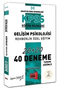 KPSS Eğitim Bilimleri Gelişim Psikolojisi, Rehberlik Özel Eğitim Tamamı Çözümlü 40 Deneme