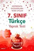 7. Sınıf Türkçe Yaprak Testi