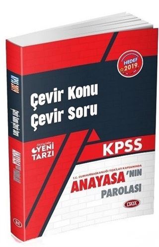 2019 KPSS Anayasanın Parolası Çevir Konu Çevir Soru