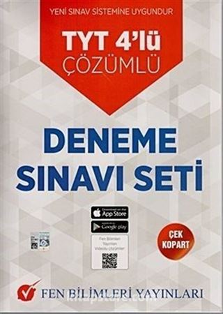 TYT 4'lü Çözümlü Deneme Sınavı Seti