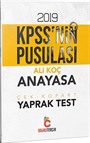 2019 KPSS'nin Pusulası Anayasa Çek Kopart Yaprak Test