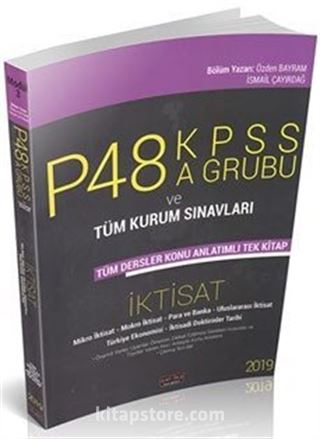 P48 KPSS A Grubu ve Tüm Kurum Sınavları İktisat Konu Anlatımlı