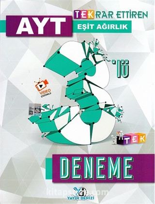 AYT Eşit Ağırlık Tekrar Ettiren TEK 3'lü Deneme
