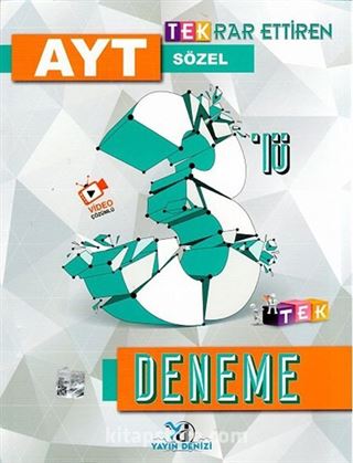 AYT Sözel Tekrar Ettiren TEK 3'lü Deneme