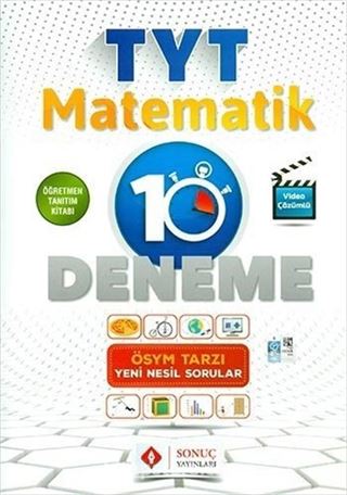 TYT Matematik Tamamı Çözümlü 10 Deneme