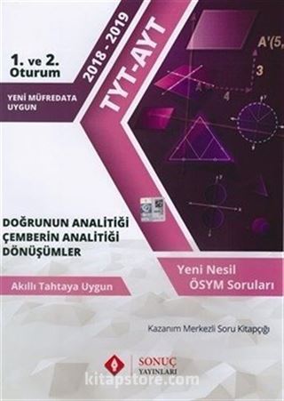 TYT AYT Geometri Doğrunun Analitiği Dönüşümler Çemberin Analitiği