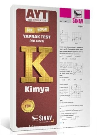 AYT Kimya Çek Kopar Yaprak Test