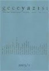 Gece Yazısı Edebiyat Dergisi 2003 / 1