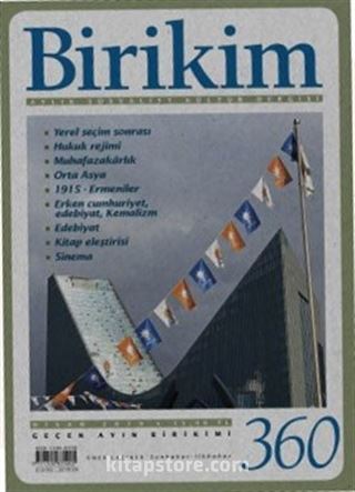 Birikim Aylık Sosyalist Kültür Dergisi Sayı:360 Nisan 2019