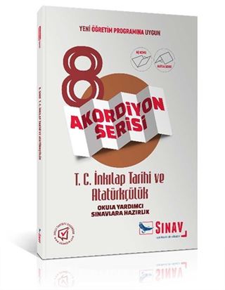 8. Sınıf T.C. İnkılap Tarihi ve Atatürkçülük Akordiyon Kitap