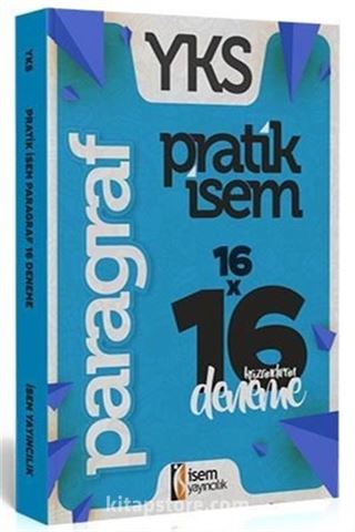 YKS Pratik İsem Kazandıran Paragraf 16 Deneme