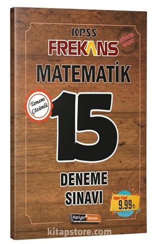 2019 KPSS Frekans Matematik Çözümlü 15 Deneme Sınavı