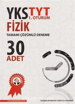 YKS TYT 1. Oturum Fizik Tamamı Çözümlü Deneme 30 Adet