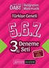 2019 KPSS ÖABT İlköğretim Matematik Öğretmenliği Türkiye Geneli Deneme (5.6.7) 3'lü Deneme Set