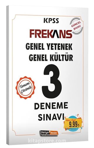 2020 KPSS Frekans Genel Yetenek Genel Kültür Çözümlü 3 Deneme Sınavı