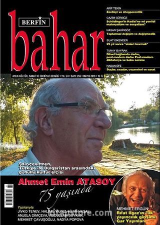Berfin Bahar Aylık Kültür Sanat ve Edebiyat Dergisi Mayıs 2019 Sayı:255