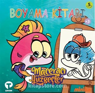 Maceracı Yüzgeçler Biba'nın Günlüğü Boyama Kitabı 5 (+3 Yaş)