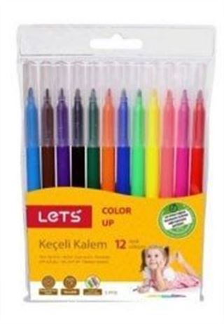 Lets Keçeli Kalem 12 Renk L-7112