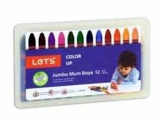 Jumbo Mum Boya 12 Renk Plastik Kutulu L-6512P
