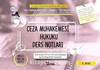 Ceza Muhakemesi Hukuku Ders Notları