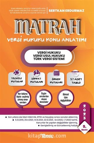 Matrah Konu Anlatımı Vergi Hukuku Vergi Usul Hukuku Türk Vergi Sistemi