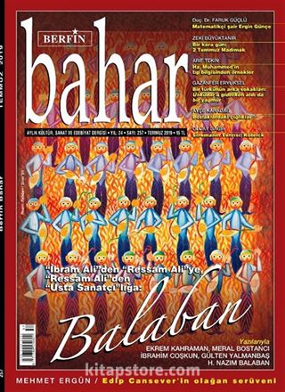 Berfin Bahar Aylık Kültür Sanat ve Edebiyat Dergisi Temmuz 2019 Sayı:257