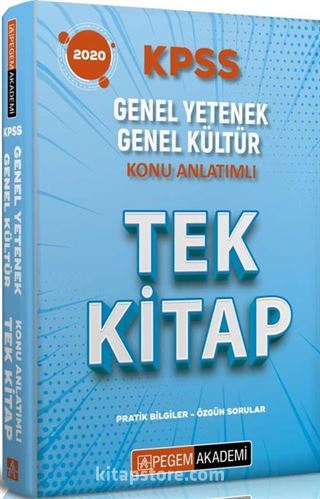 2020 KPSS Genel Yetenek Genel Kültür Konu Anlatımlı Tek Kitap Pratik Bilgiler - Özgün Sorular