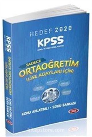 2020 KPSS Ortaöğretim (Lise) Adaylar İçin Konu Anlatımlı Soru Bankası