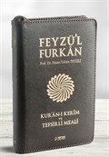 Feyzü'l Furkan Kur'an-ı Kerim ve Tefsirli Meali (Cep Boy - Fermuarlı) Deri Ciltli