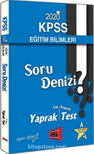 2020 KPSS Eğitim Bilimleri Soru Denizi Çek Kopartlı Yaprak Test