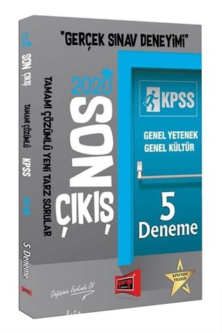 2020 KPSS Genel Yetenek Genel Kültür Son Çıkış Tamamı Çözümlü 5 Deneme