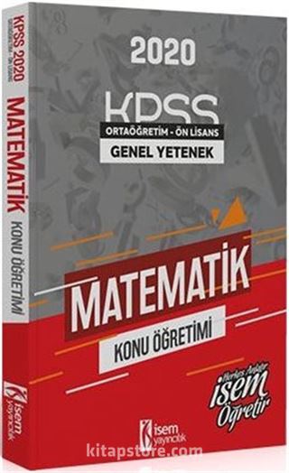 2020 KPSS Ortaöğretim Ön Lisans Matematik Konu Öğretim