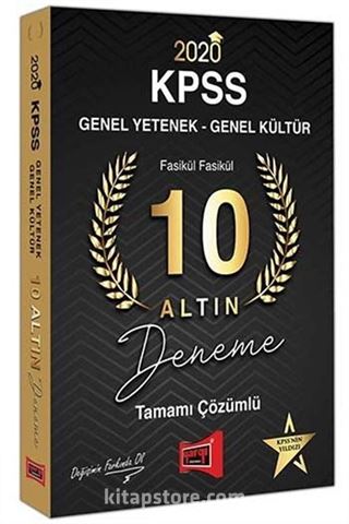 2020 KPSS 10 Altın Fasikül Fasikül Tamamı Çözümlü Deneme Sınavı