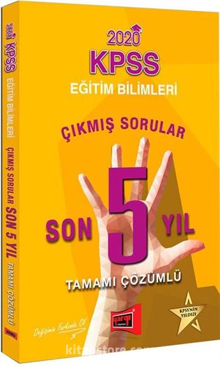2020 KPSS Eğitim Bilimleri Son 5 Yıl Tamamı Çözümlü Çıkmış Sorular