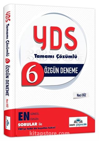 YDS Tamamı Çözümlü 6 Özgün Deneme