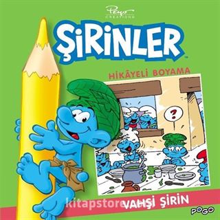Şirinler Hikayeli Boyama / Vahşi Şirin
