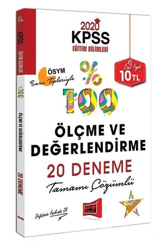 2020 KPSS Eğitim Bilimleri Ölçme ve Değerlendirme Tamamı Çözümlü 20 Deneme