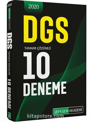 2020 DGS Tamamı Çözümlü 10 Deneme